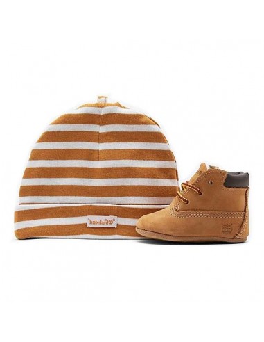 KID'S CRIB BOOTIE WITH HAT WHEAT