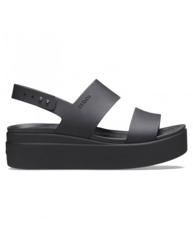 CROCS BROOKLYN LOW WEDGE BLACK