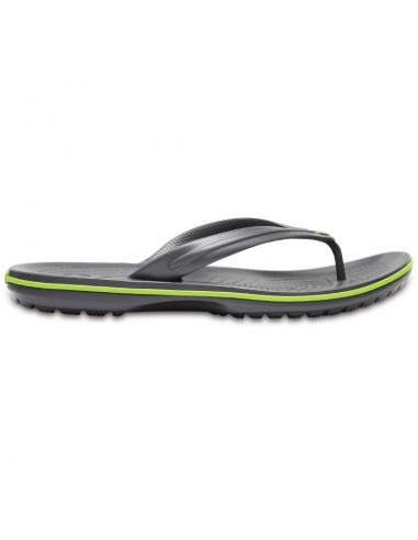 CROCS CROCBAND FLIP GRAPHITE/VOLT GREEN